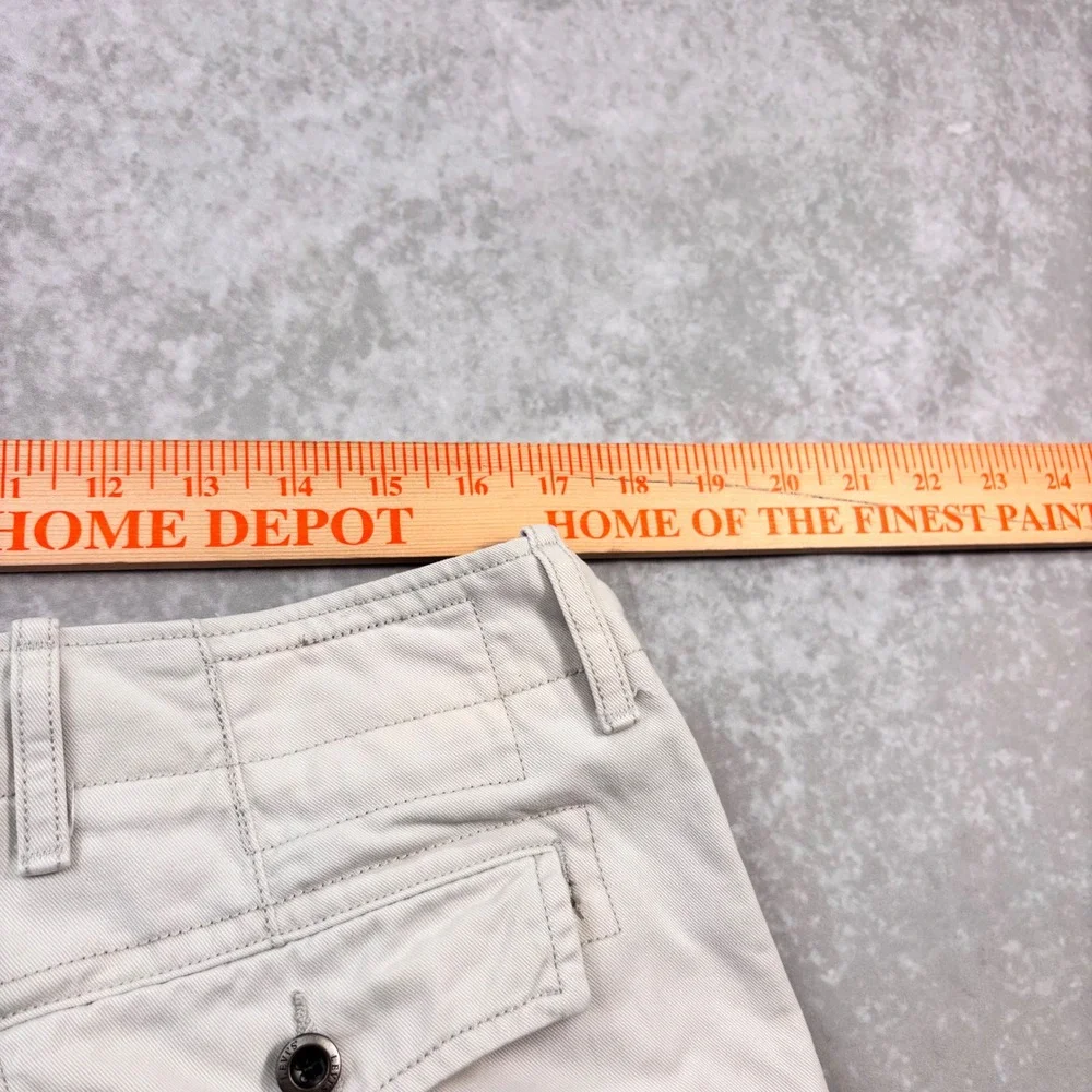 Levi's Men's White Cargo Shorts W34 Utility Y2K Streetwear